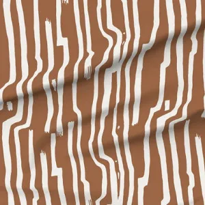 Sandstone Stripe Fabric - Cinnamon by Grace Garrett, a Fabrics for sale on Style Sourcebook