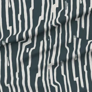 Sandstone Stripe Fabric - Indigo by Grace Garrett, a Fabrics for sale on Style Sourcebook