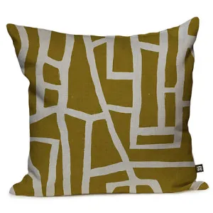 Wandering Vines Cushion - Lemon Ginger by Grace Garrett, a Cushions, Decorative Pillows for sale on Style Sourcebook