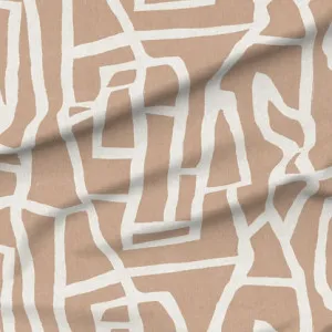 Wandering Vines Fabric - Sand by Grace Garrett, a Fabrics for sale on Style Sourcebook