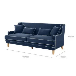 Bondi Hamptons 3 Seat Sofa by OneWorld Collection, a Sofas for sale on Style Sourcebook