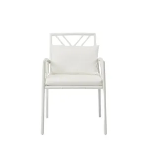 Elodie Outdoor Dining Chair White by OneWorld Collection, a Chairs for sale on Style Sourcebook