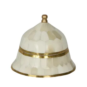 Suki Brass Box Large White by OneWorld Collection, a Decor for sale on Style Sourcebook