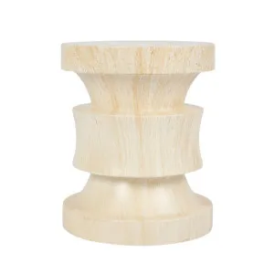Rook Side Table Travertine Look by OneWorld Collection, a Side Table for sale on Style Sourcebook