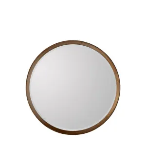 Keaton Round Mirror Walnut Medium by OneWorld Collection, a Mirrors for sale on Style Sourcebook
