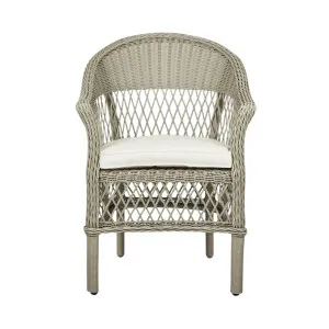 Marco Aluminium Synthetic Wicker Chair Grey -Outdoor by OneWorld Collection, a Outdoor Furniture for sale on Style Sourcebook