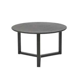 Oslo Round Oak Coffee Table Lacquered Finish by OneWorld Collection, a Coffee Table for sale on Style Sourcebook