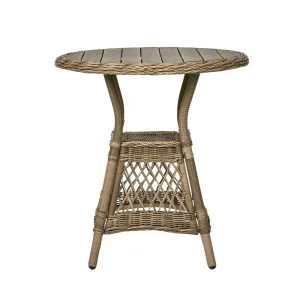 Marco Aluminium Synthetic Wicker Table Natural -Outdoor by OneWorld Collection, a Outdoor Furniture for sale on Style Sourcebook
