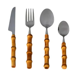 Saigon Bamboo Cutlery 16 pcs by OneWorld Collection, a Tableware for sale on Style Sourcebook