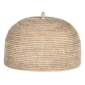 Paume Rattan Food Cover White Wash by OneWorld Collection, a Tableware for sale on Style Sourcebook