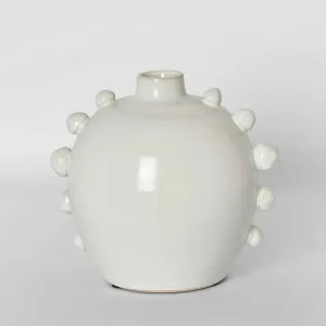 Frida Terracotta White Vase Small by OneWorld Collection, a Vases & Jars for sale on Style Sourcebook
