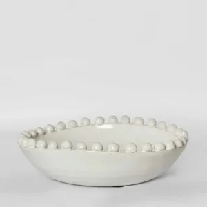 Frida Terracotta White Bowl Small by OneWorld Collection, a Decorative Plates & Bowls for sale on Style Sourcebook