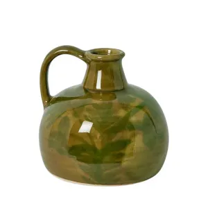 Mae Terracotta Green Bottle by OneWorld Collection, a Decor for sale on Style Sourcebook
