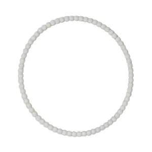 Bobbin Round Mirror White 90cm by OneWorld Collection, a Mirrors for sale on Style Sourcebook