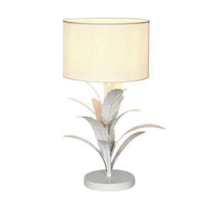 Palm Table Lamp White by OneWorld Collection, a Table & Bedside Lamps for sale on Style Sourcebook
