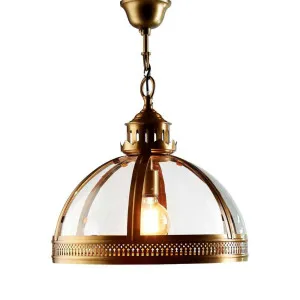 Winston Ceiling Pendant Small Brass by OneWorld Collection, a Pendant Lighting for sale on Style Sourcebook