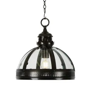 Winston Ceiling Pendant Small Black by OneWorld Collection, a Pendant Lighting for sale on Style Sourcebook