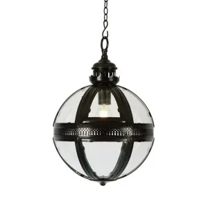 Saxon Ceiling Pendant Small Black by OneWorld Collection, a Pendant Lighting for sale on Style Sourcebook