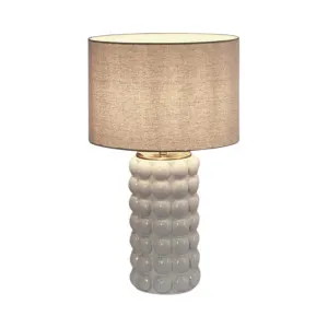 Condotti White Table Lamp & Shade by OneWorld Collection, a Table & Bedside Lamps for sale on Style Sourcebook