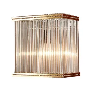 Verre Rectangular Wall Light Brass by OneWorld Collection, a Wall Lighting for sale on Style Sourcebook