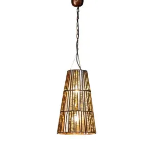 Cleveland Ceiling Pendant Large Brass by OneWorld Collection, a Pendant Lighting for sale on Style Sourcebook