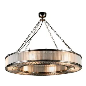 Franschhoek Ceiling Pendant Large Silver by OneWorld Collection, a Pendant Lighting for sale on Style Sourcebook
