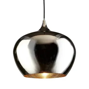 Licquer Ceiling Pendant Shiny Nickel by OneWorld Collection, a Pendant Lighting for sale on Style Sourcebook