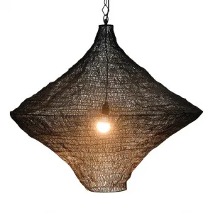 Metropolitan Ceiling Pendant Large Black by OneWorld Collection, a Pendant Lighting for sale on Style Sourcebook