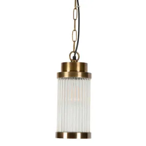 Rotterdam Ceiling Pendant Antique Brass by OneWorld Collection, a Pendant Lighting for sale on Style Sourcebook