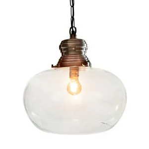 Paddington Ceiling Pendant Large Antique Silver by OneWorld Collection, a Pendant Lighting for sale on Style Sourcebook