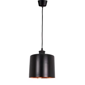 Portofino Ceiling Pendant Large Matte Black and Copper by OneWorld Collection, a Pendant Lighting for sale on Style Sourcebook