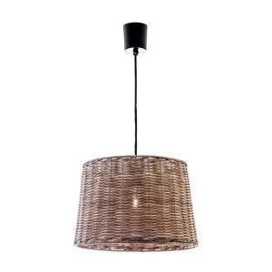 Rattan Round Ceiling Pendant Small Natural by OneWorld Collection, a Pendant Lighting for sale on Style Sourcebook