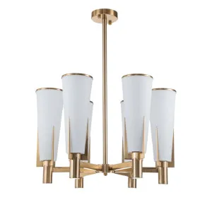 St Germain Chandelier Antique Brass by OneWorld Collection, a Pendant Lighting for sale on Style Sourcebook