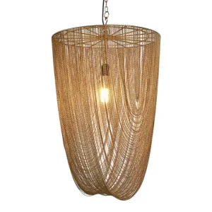 Moritz Chain Pendant Large by OneWorld Collection, a Pendant Lighting for sale on Style Sourcebook