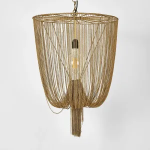 Manhattan Chain Pendant Small by OneWorld Collection, a Pendant Lighting for sale on Style Sourcebook