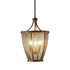 Saint Remy Ceiling Pendant Rust by OneWorld Collection, a Pendant Lighting for sale on Style Sourcebook