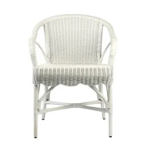 Belle Rattan Armchair White - Outdoor Under-Cover by OneWorld Collection, a Chairs for sale on Style Sourcebook