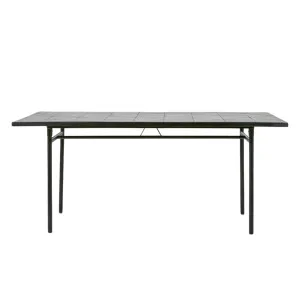 Sheffield Iron/Tiled Dining Table Black -Outdoor by OneWorld Collection, a Dining Tables for sale on Style Sourcebook