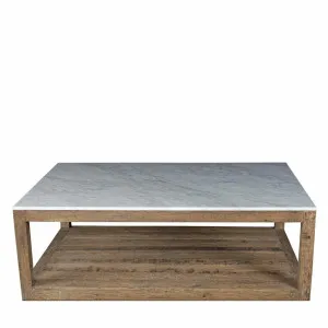 Denver Marble Coffee Table White by OneWorld Collection, a Coffee Table for sale on Style Sourcebook