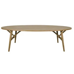 Jerico Oval Oak Dining Table Natural 260cm by OneWorld Collection, a Dining Tables for sale on Style Sourcebook