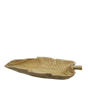 Willow Teak Leaf Tray by OneWorld Collection, a Decor for sale on Style Sourcebook