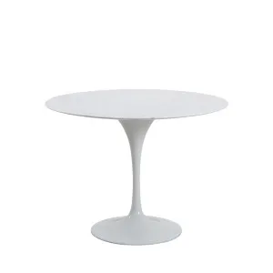 Aurora Round Dining Table Marble White 100cm by OneWorld Collection, a Dining Tables for sale on Style Sourcebook