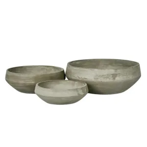 Landis Planter Bowl Set 3 Natural by OneWorld Collection, a Decorative Plates & Bowls for sale on Style Sourcebook