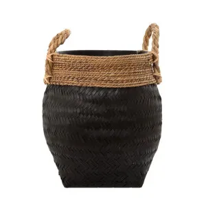 Mauritius Basket Black by OneWorld Collection, a Decor for sale on Style Sourcebook