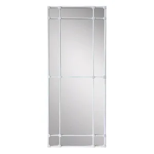 Rectangular 12 Pane Mirror in White by OneWorld Collection, a Mirrors for sale on Style Sourcebook