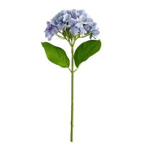 Hydrangea Stem Soft Touch 50cm Blue by OneWorld Collection, a Plants for sale on Style Sourcebook