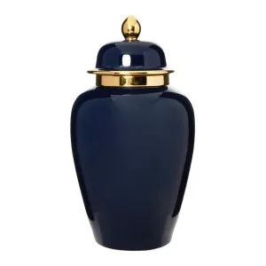 Midnight Gild Jar Navy Blue by OneWorld Collection, a Vases & Jars for sale on Style Sourcebook