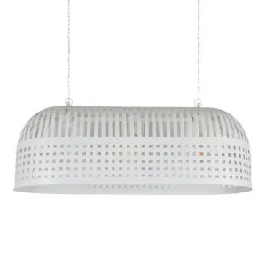 Esch Ceiling Pendant Long White by OneWorld Collection, a Pendant Lighting for sale on Style Sourcebook