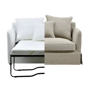 Noosa Hamptons 1.5 Seat Sofa Bed Base & Cushion Inserts by OneWorld Collection, a Sofa Beds for sale on Style Sourcebook
