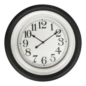 Black/White 78Cm Clock by OneWorld Collection, a Clocks for sale on Style Sourcebook